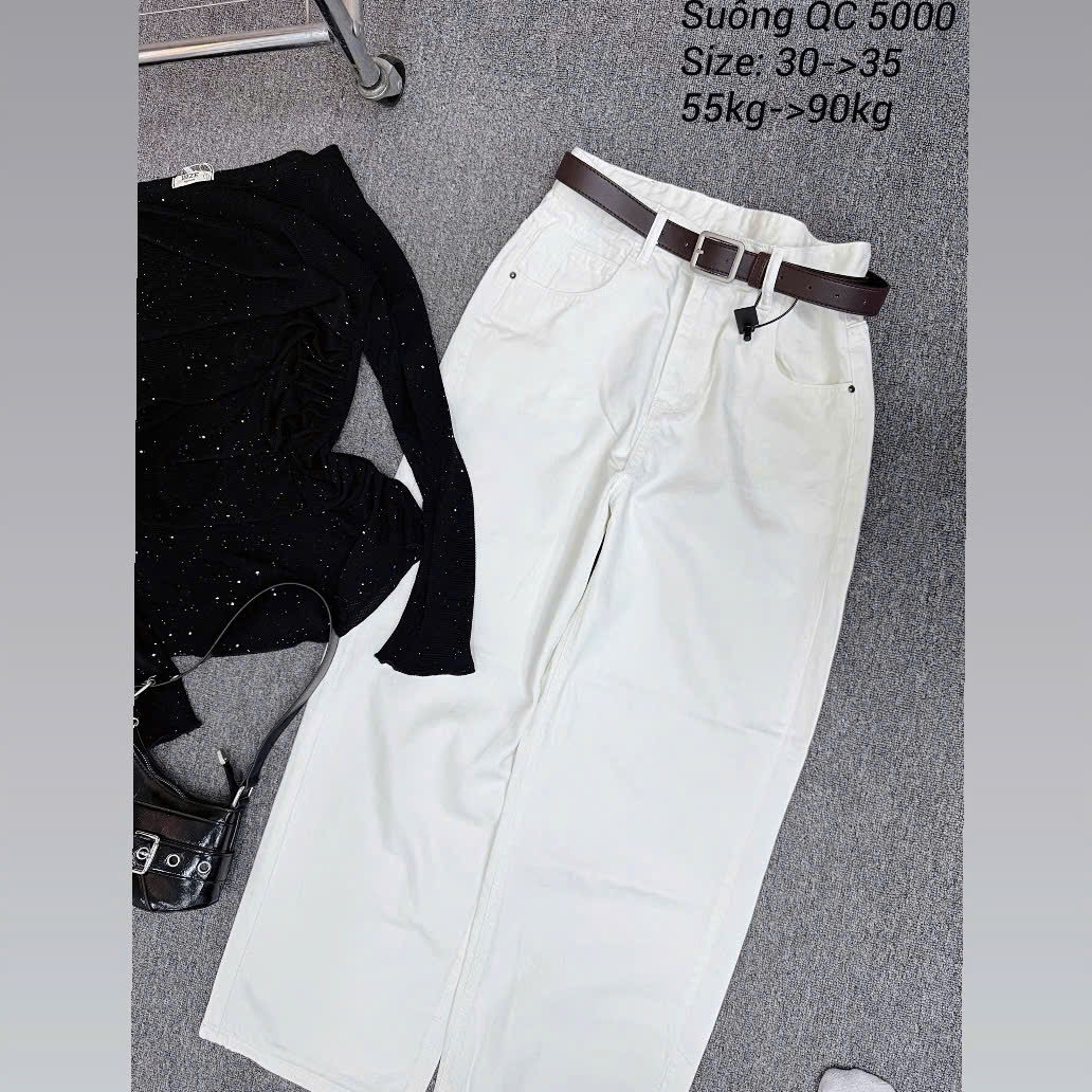 Quần jean ống suông lưng cao basic mới bigsize QJ5000 dành cho nàng béo mập từ 55-90kg_thumbnail_21
