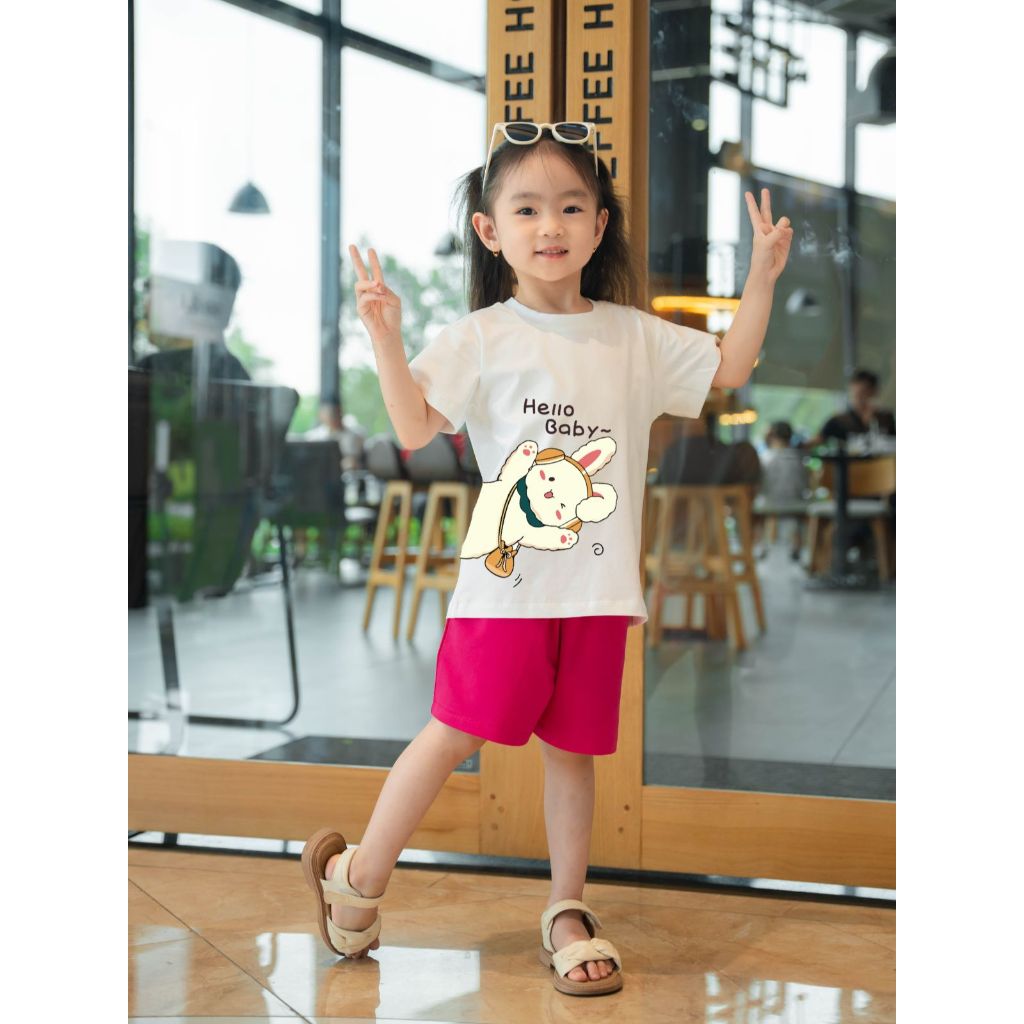 Bộ đồ bé gái in hình 'Thỏ hello baby'- Loza Kids SB10_thumbnail_12