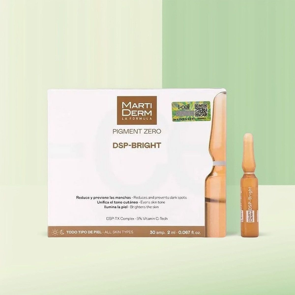 Tinh Chất MartiDerm Pigment Zero DSP Bright MartiDerm 60ml hộp 30 ống – Làm sáng da, giảm nám & đều màu da
