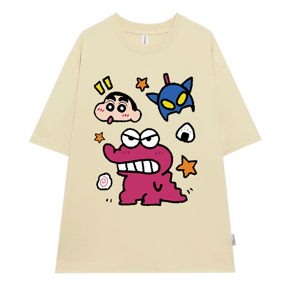 Áo thun nữ in hình Shin dễ thương form rộng ATD224 Miucho cotton spandex in Artwork_thumbnail_0