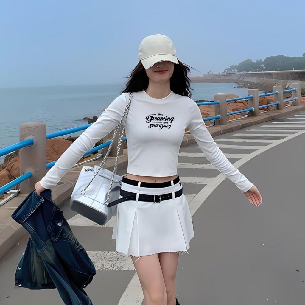 Áo croptop dài tay chất Thun Borip co giãn 4 chiều - Áo thun dài tay Loza G0200_thumbnail_2