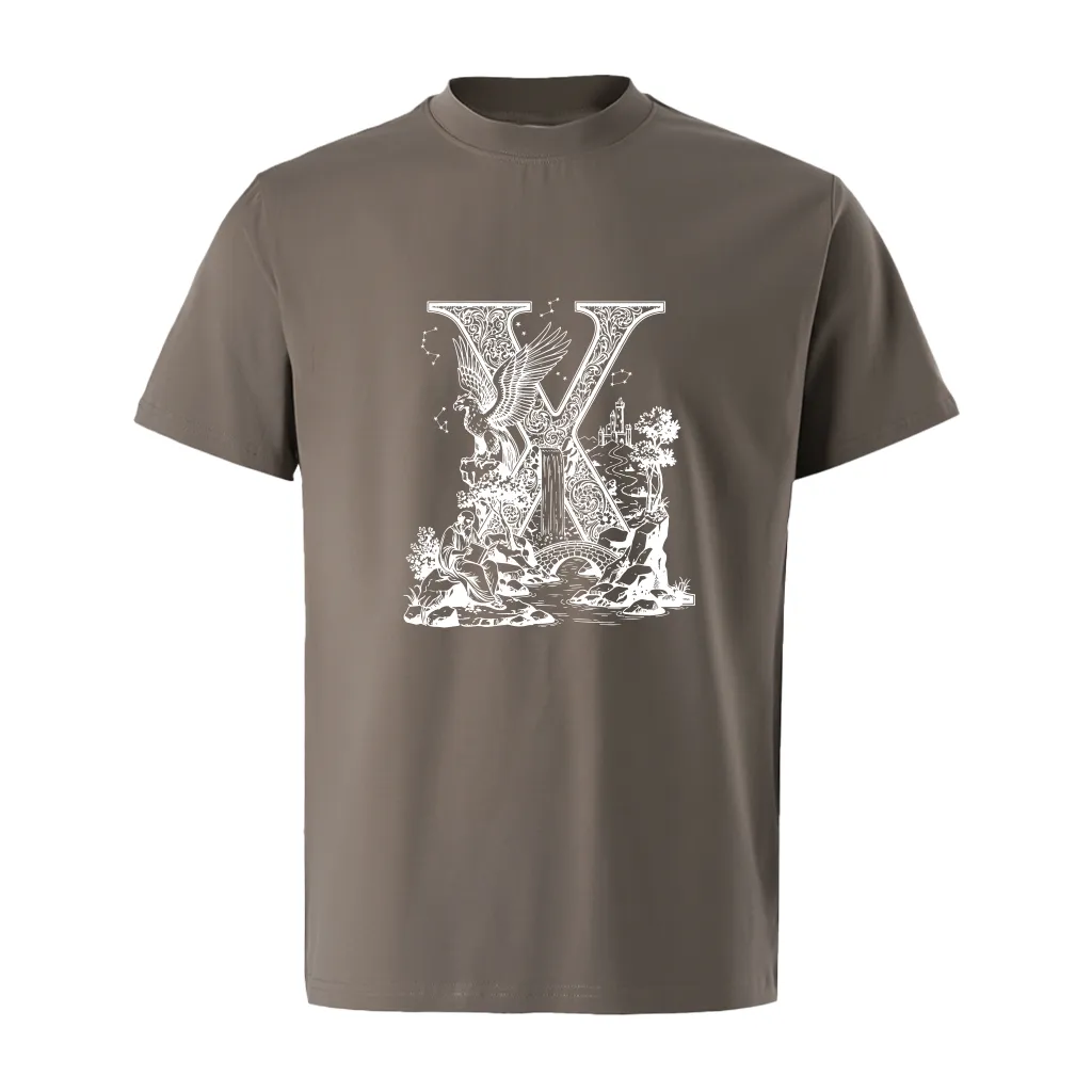 Áo phông form rộng Miucho Iconic vải cotton thoáng mát co giãn 2 chiều chữ X in artwork 2768_thumbnail_15