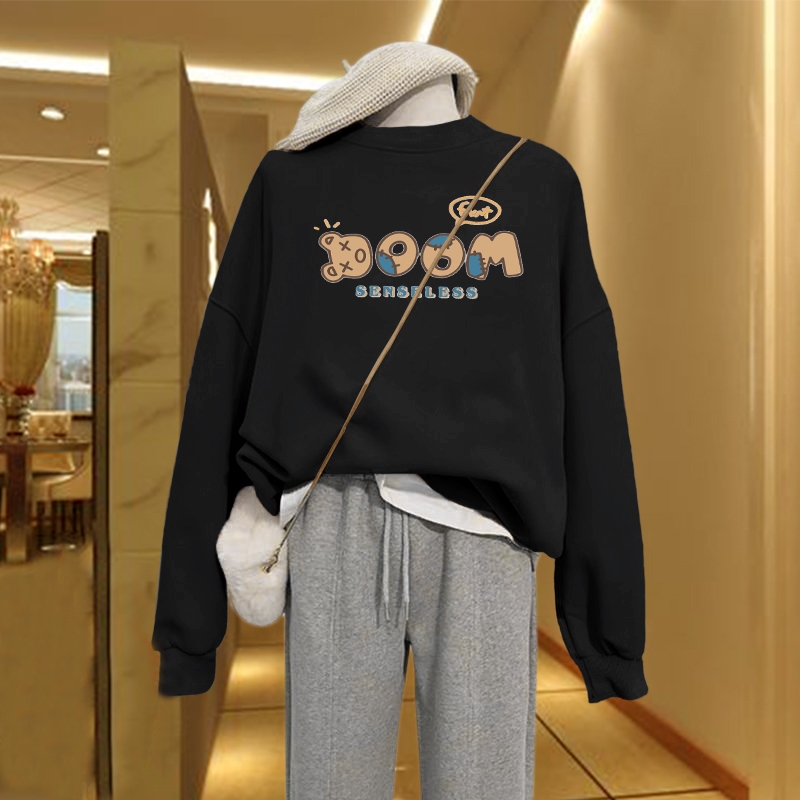 [Form Rộng] Áo sweater nữ màu đen in hình nhiều mẫu - Loza G0115_thumbnail_15