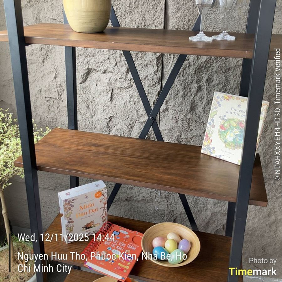 KỆ TRANG TRÍ 4 TẦNG CHỮ A INSPIRE Q MÀU NÂU_thumbnail_5