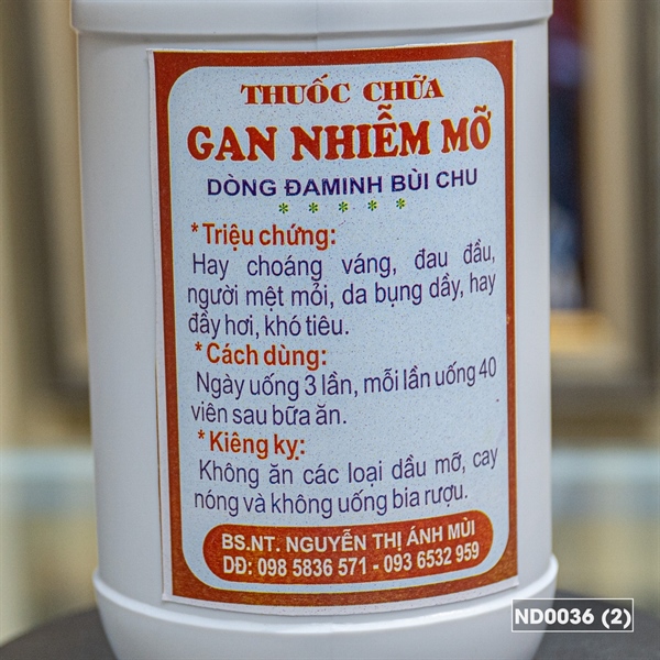 Thuốc chữa máu nhiễm mỡ và gan nhiễm mỡ - Dòng Đa Minh Bùi Chu_thumbnail_1