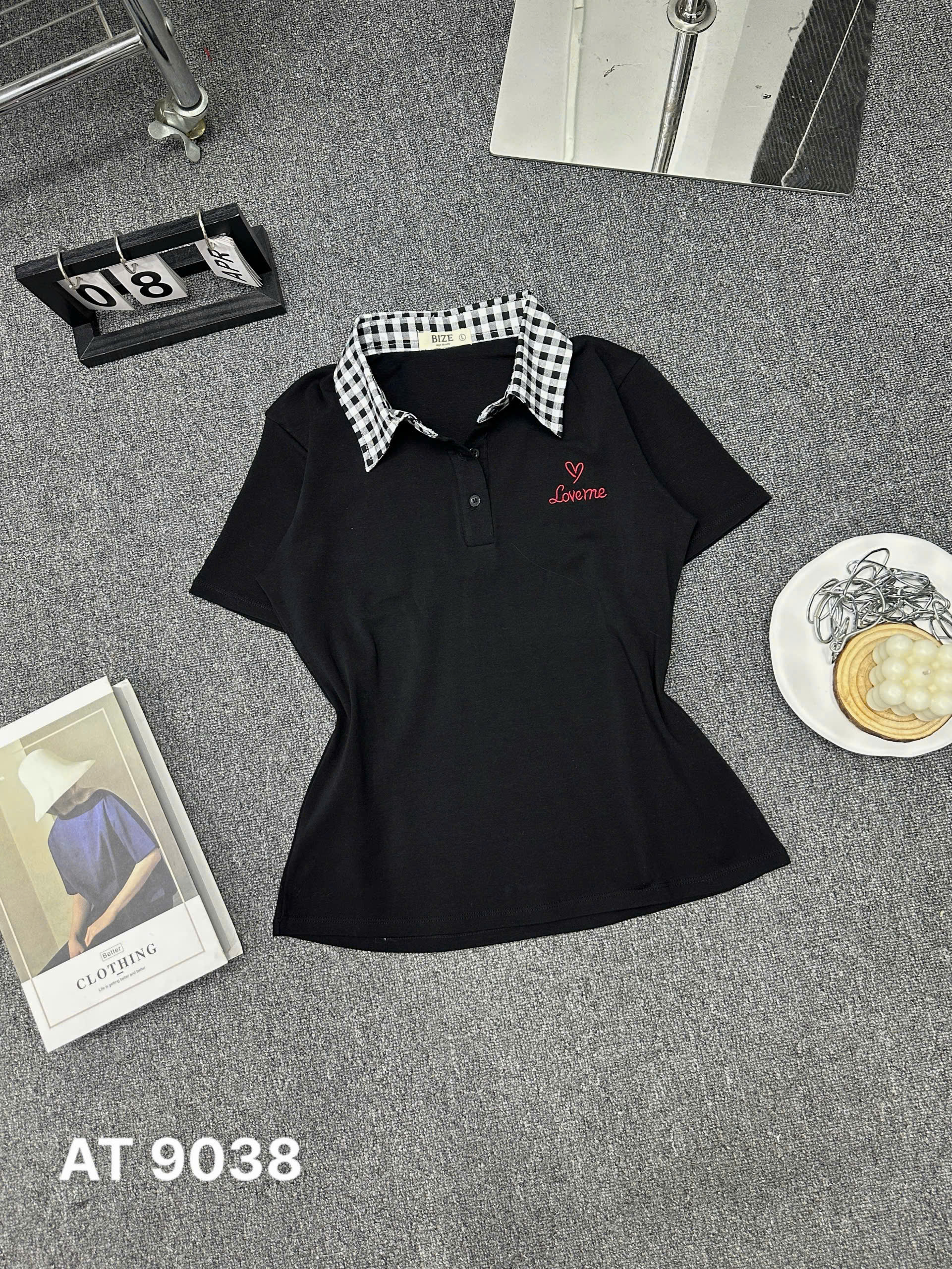 Áo thun kiểu cổ phối sơ mi bigsize AT9038 dành cho nàng mũm mĩm từ 55-90kg_thumbnail_3