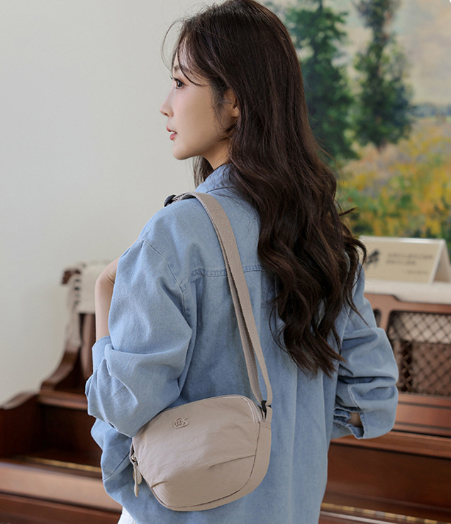 Túi đeo chéo nữ Nylon nhẹ Túi đeo vai nữ thời trang hình con sò thích hợp cho du lịch và sử dụng hàng ngày {TDC-NY-08}_thumbnail_17