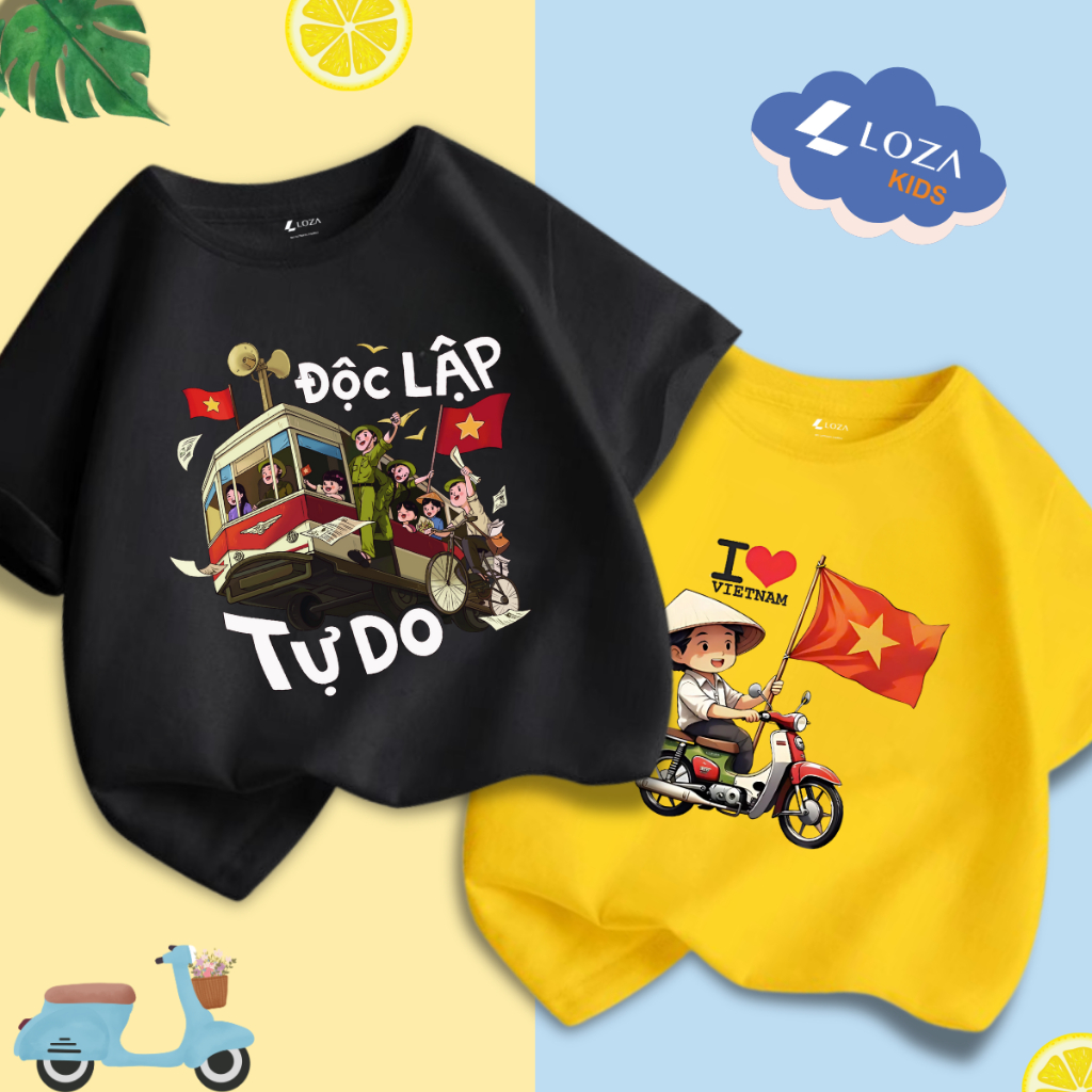 Áo phông in hình  'Độc lập tự do' cho bé - Loza Kids AT002VN_thumbnail_1