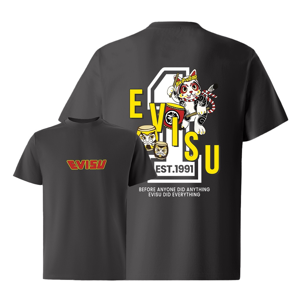 Áo thun nam evisu form rộng local brand ATD870 Miucho Iconic tay ngắn vải cotton cổ tròn in mix_thumbnail_9