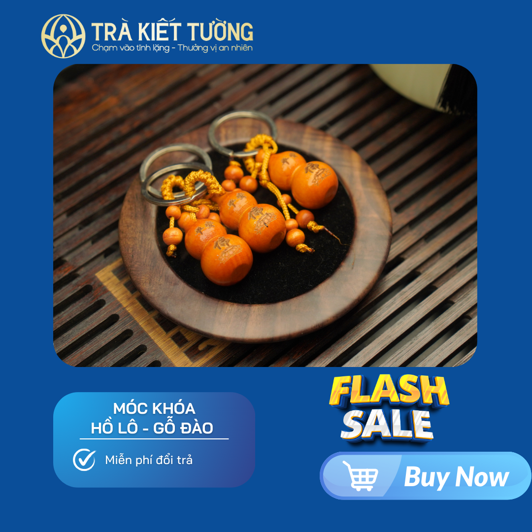 MÓC KHÓA HỒ LÔ - GỖ ĐÀO