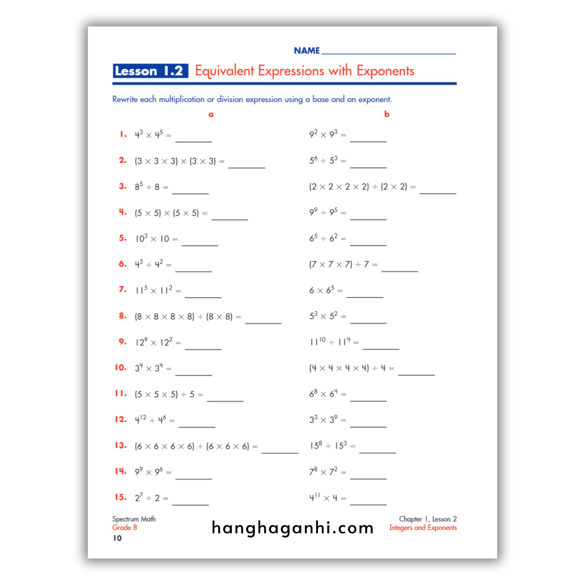 Spectrum Math Workbook Grade 8- Sách Toán Tiếng Anh cho bé lớp 8_thumbnail_11