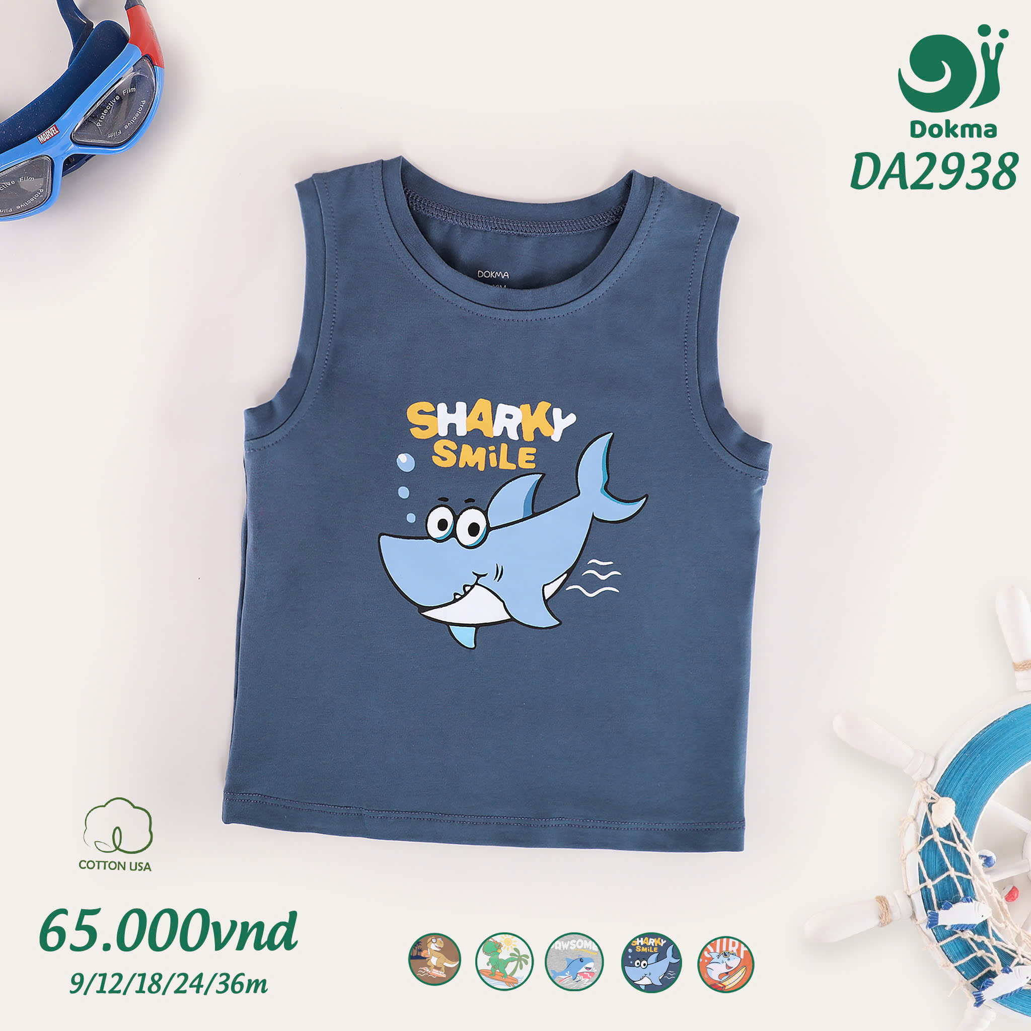 Áo trẻ em nam Dokma DA2938