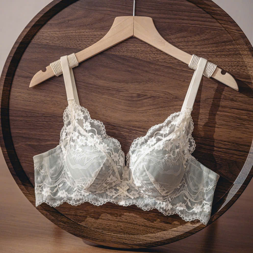 [Mã B66] Áo Lót Ren Nữ Nâng Vòng 1 Không Gọng Áo Bra Chất Ren Mỏng Không Gọng Có Mút Đệm Tròn Gom Quả Chống Xệ Hạn Chế Ngấn Mỡ Lưng -- Vikam_thumbnail_5