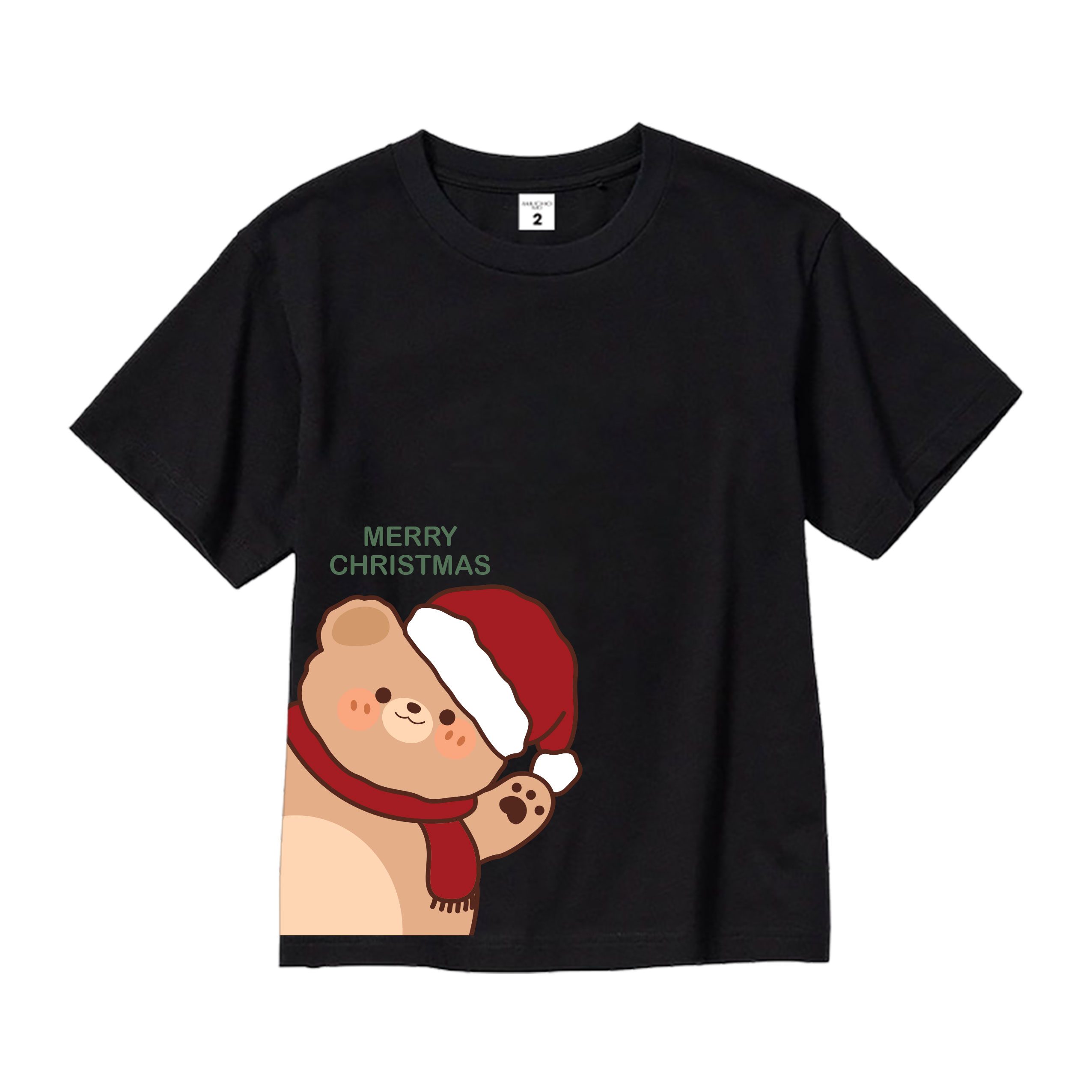 Áo thun bé trai giáng sinh noel form rộng vải cotton co giãn thoải mái AED1710 Miucho Kid in artwork_thumbnail_13