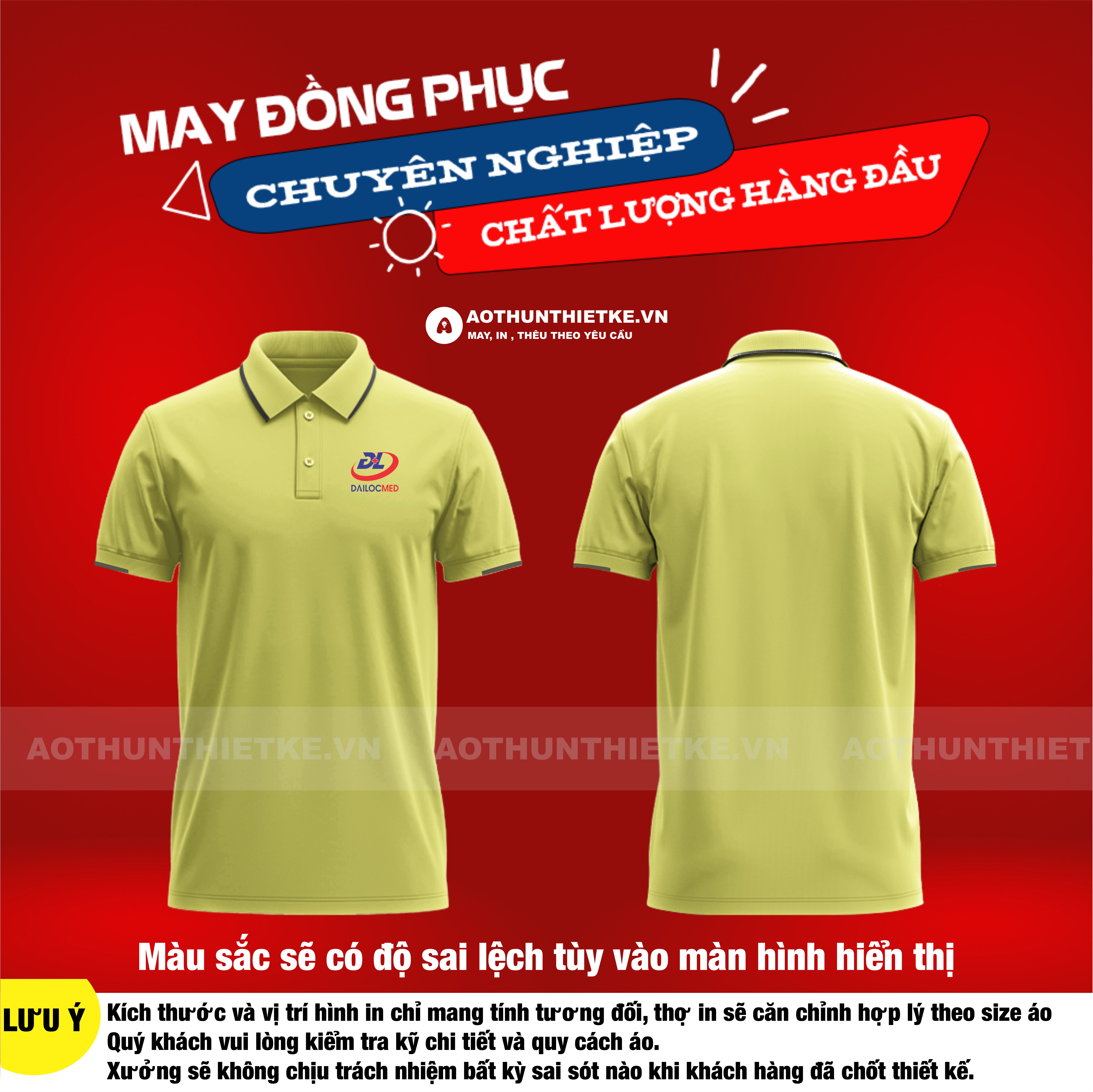 Áo Thun Đồng Phục Công Ty DaiLocMed Ver2.0