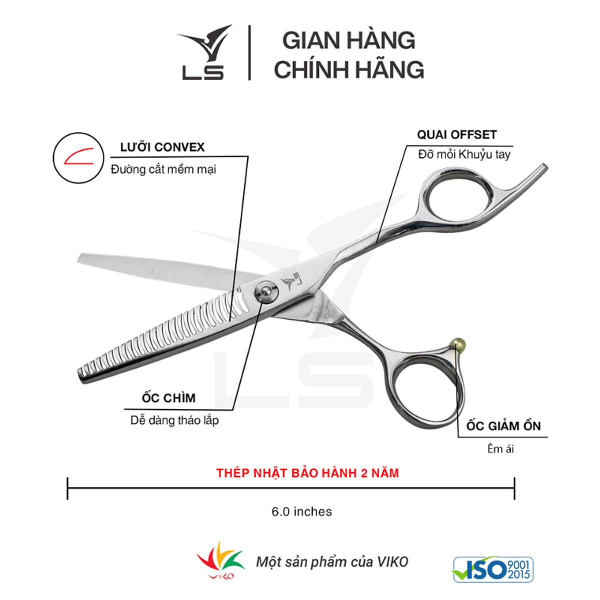 Kéo tỉa VIKO T3326 - bảo hành 2 năm_thumbnail_8