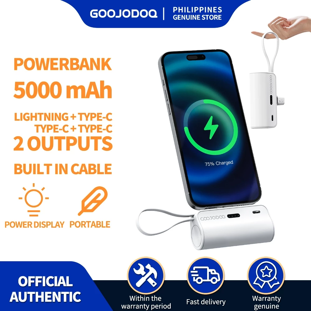 GOOJODOQ 5000mAh Mini Wireless Power Bank
