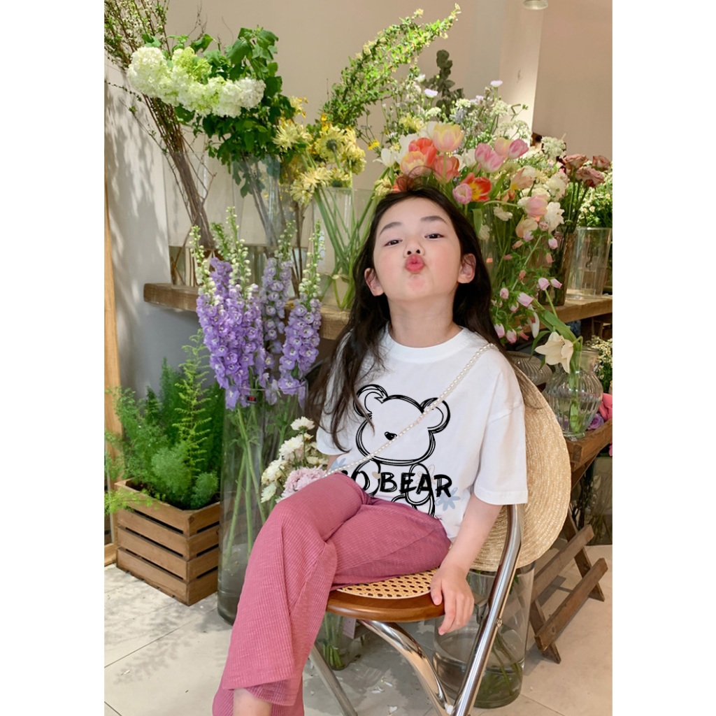 Áo thun bé gái form rộng AED679 Miucho Kid 100% vải cotton thoáng mát basic_thumbnail_6