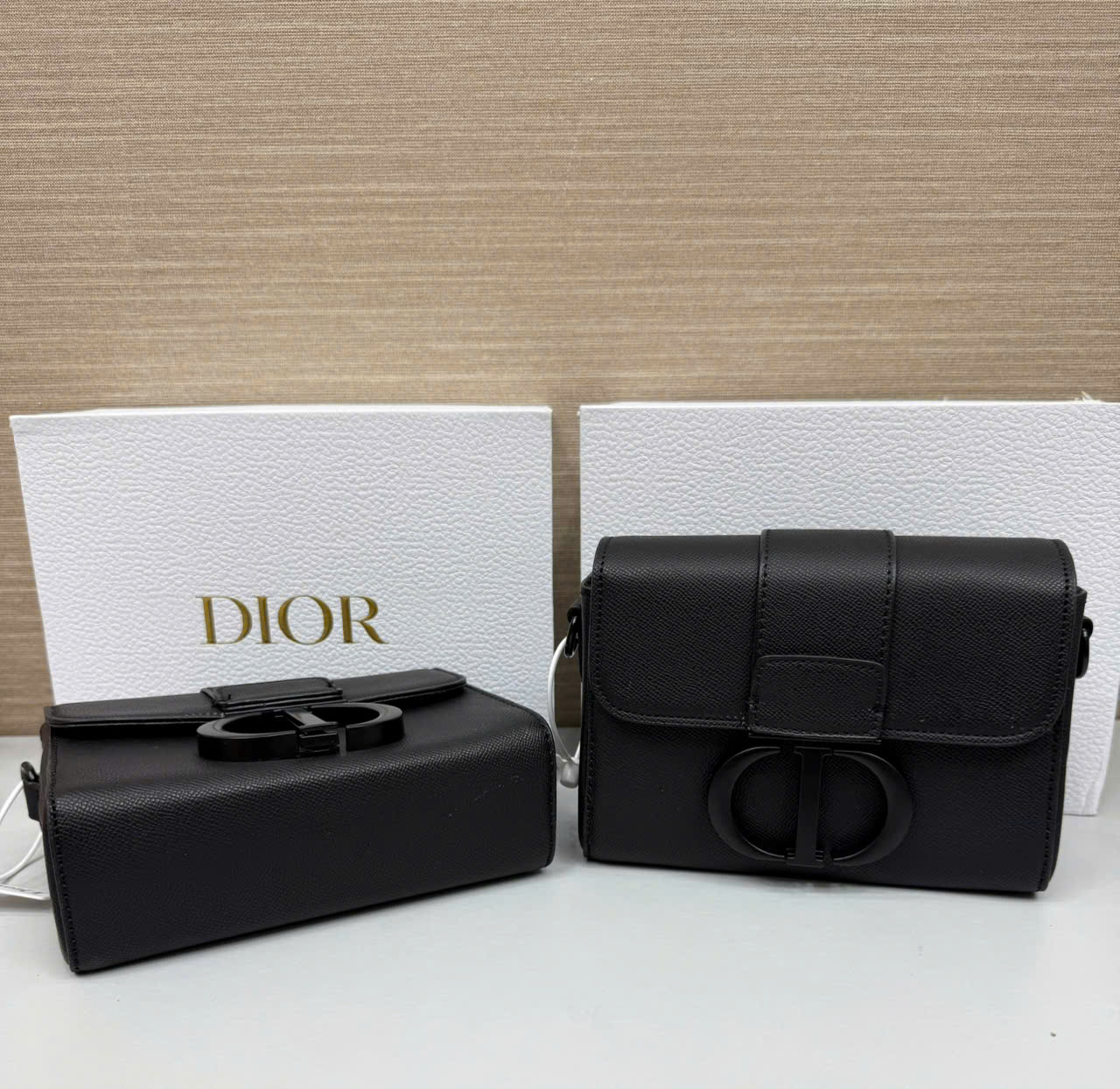Túi đeo chéo Dior Montaigne Calf Black_thumbnail_5