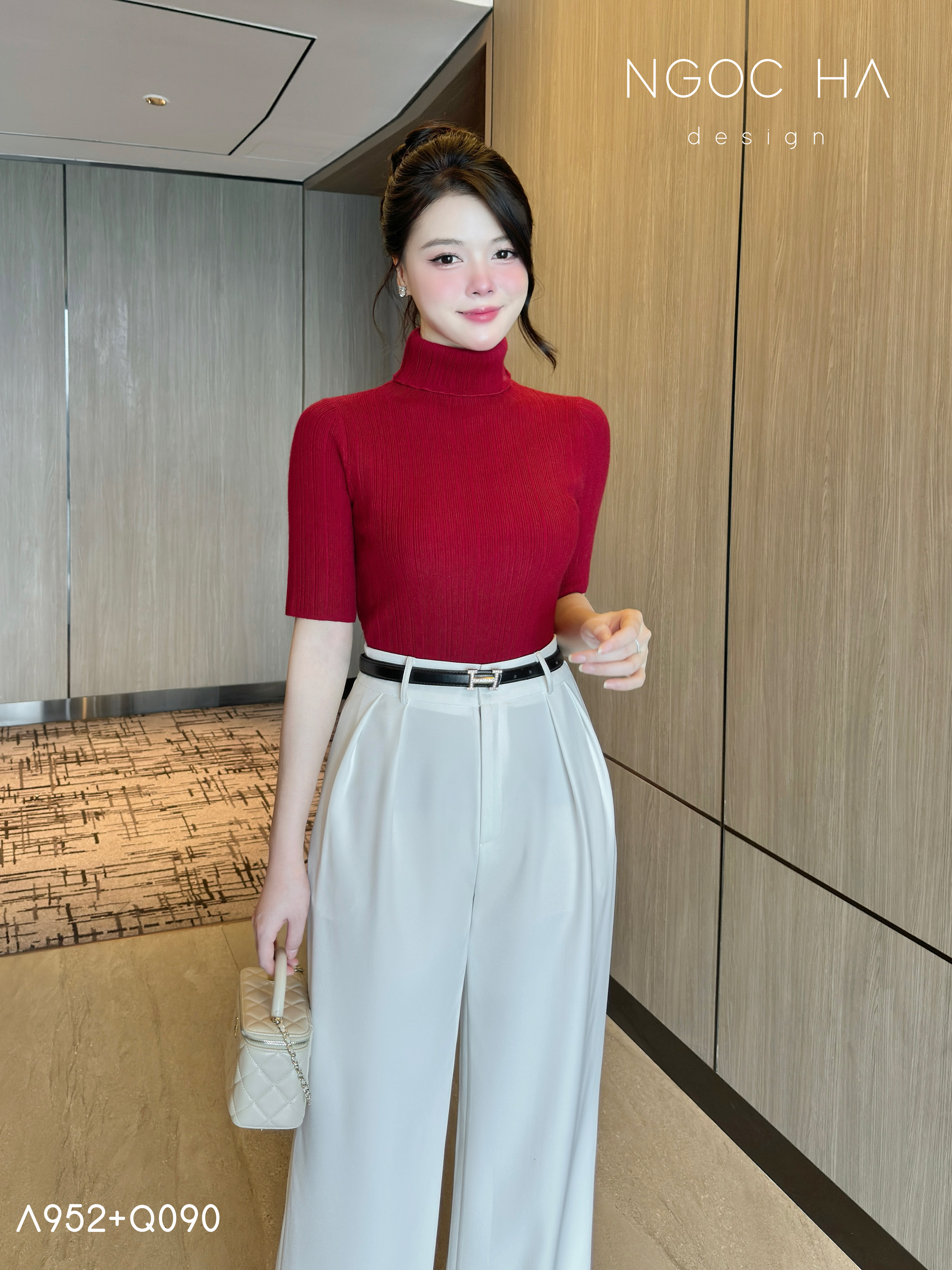 Valli Top_ Áo Thun Tay Lỡ Cổ Cao A952_thumbnail_4