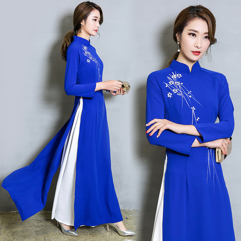 [MS000035] ✨ Áo dài vintage hoa văn cao cấp cho nàng phong cách_thumbnail_1