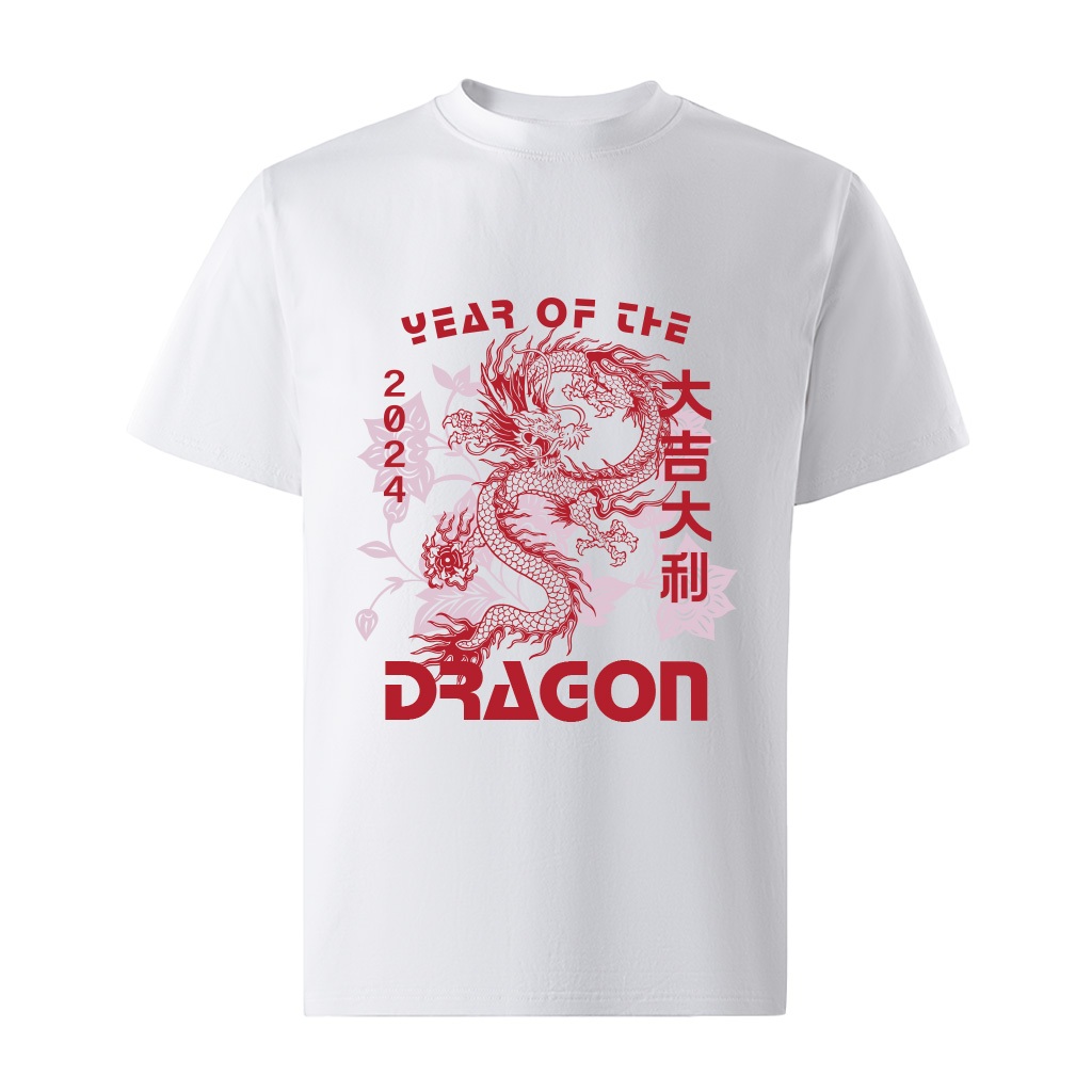 Áo phông nam tết in hình rồng form rộng local brand ATD917 Miucho Iconic tay ngắn vải cotton cổ tròn in artwork_thumbnail_0