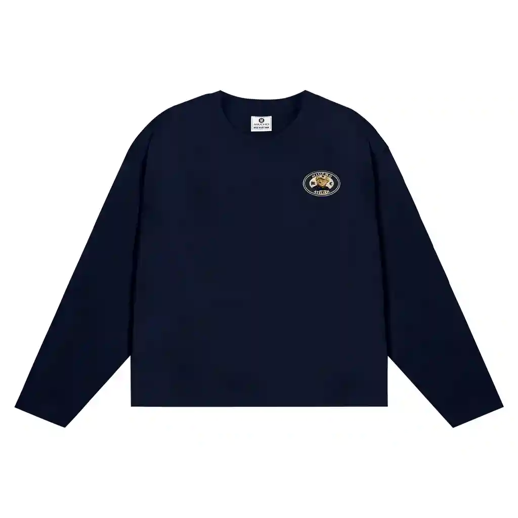 Áo thun boxy nữ Miucho cotton thoáng mát tay dài cổ tròn hình nhỏ basic in mix 2705_thumbnail_9