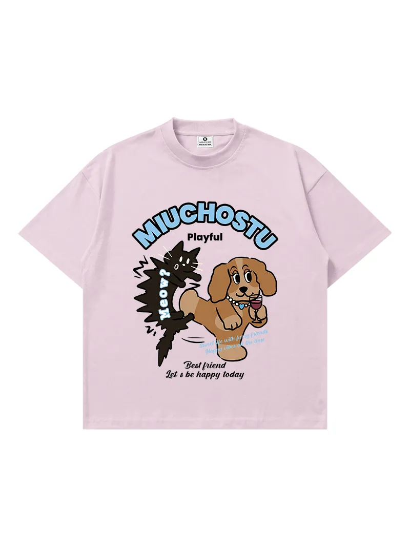 Áo thun boxy streetwear hình cún Miucho 3192_thumbnail_17