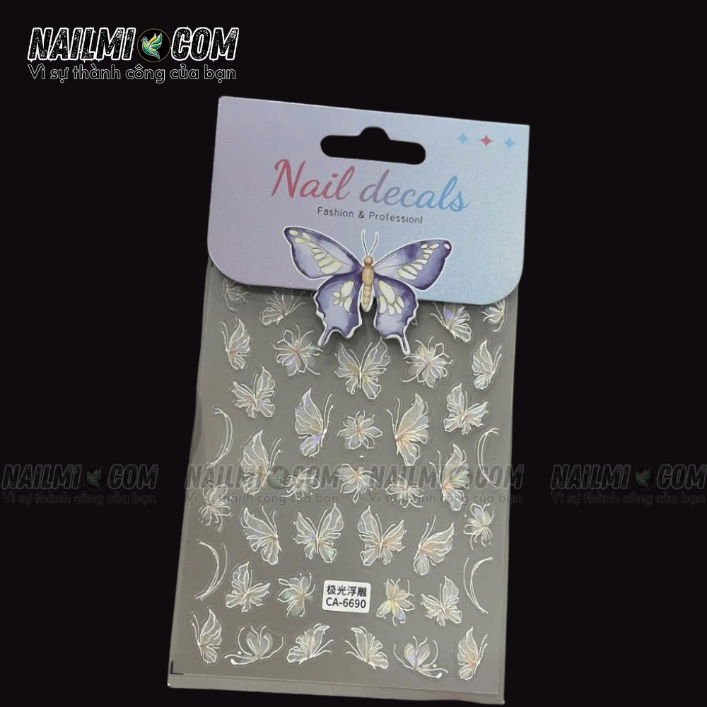 Sticker nail bướm - CA 6690