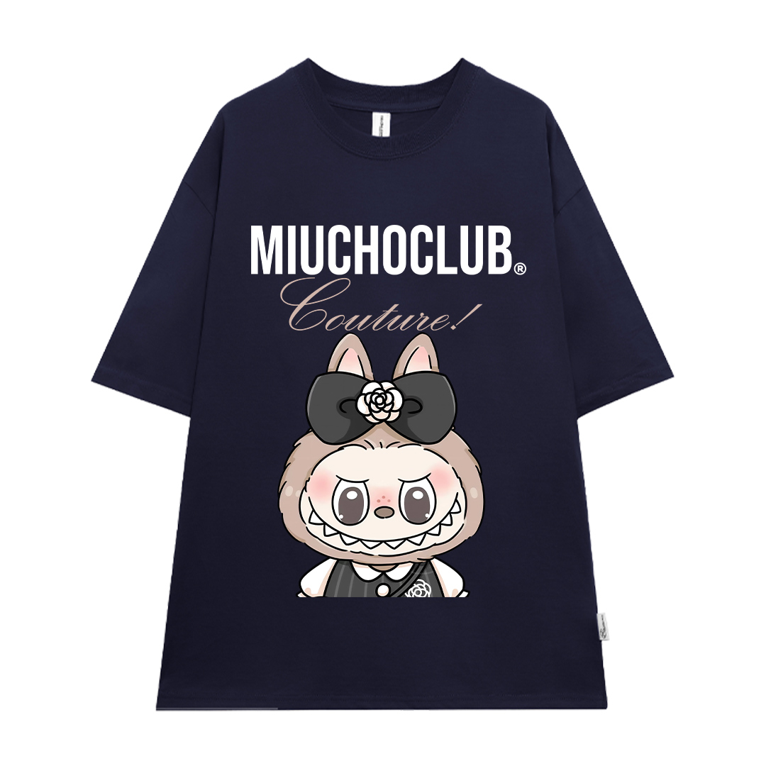 Áo thun labubu form rộng nhiều màu sắc ATD1471 Miucho tay ngắn cổ tròn in mix_thumbnail_15