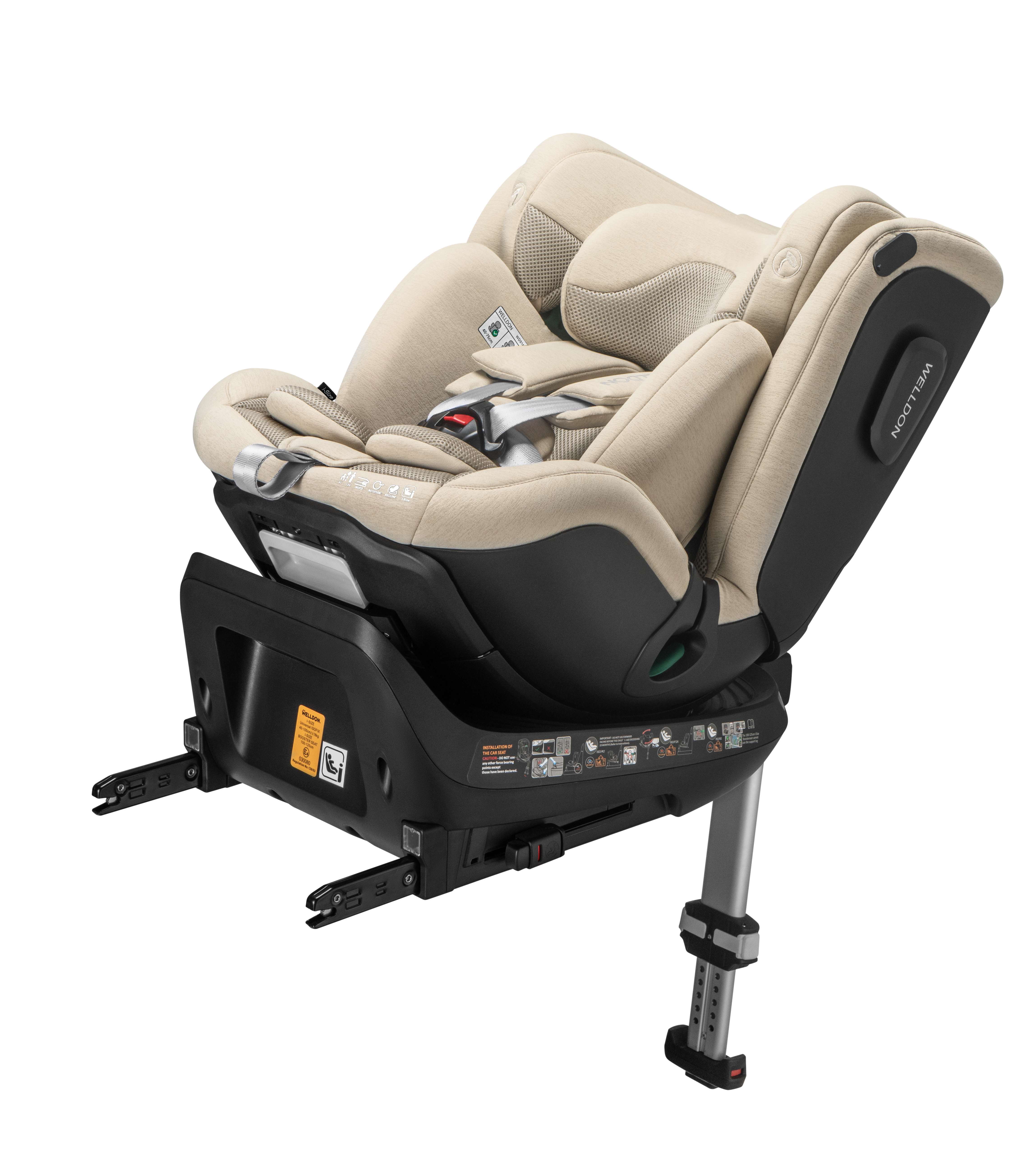 Ghế ngồi an toàn trên ô tô cho trẻ em Welldon Smart Rotate 2 Pro+ 40-125cm  [NHẬP CODE 