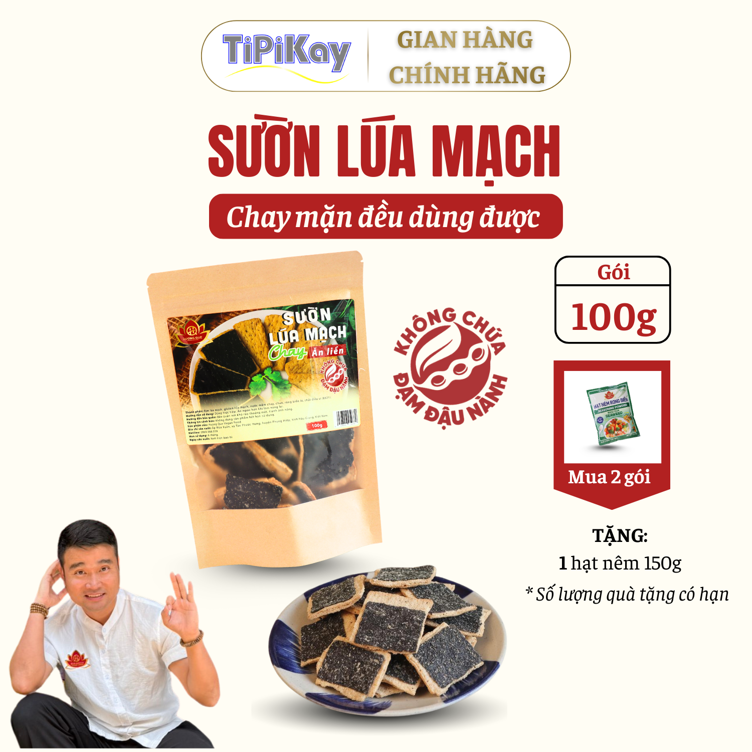 Sườn Lúa Mạch Chay 100g TP100GSLM