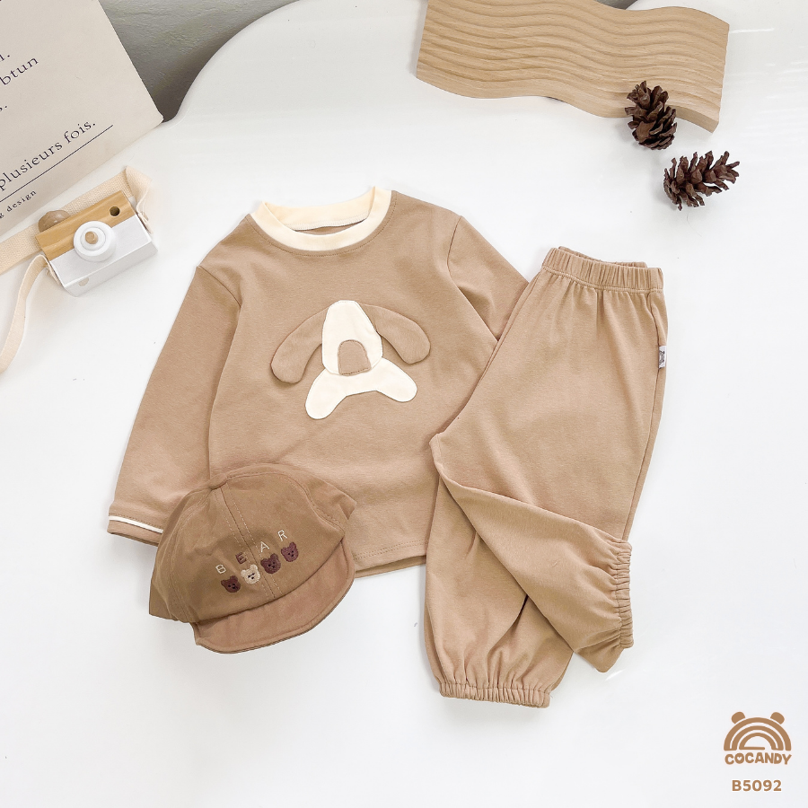 Bộ dài NÂU NHẠT họa tiết cún nâu_thumbnail_1