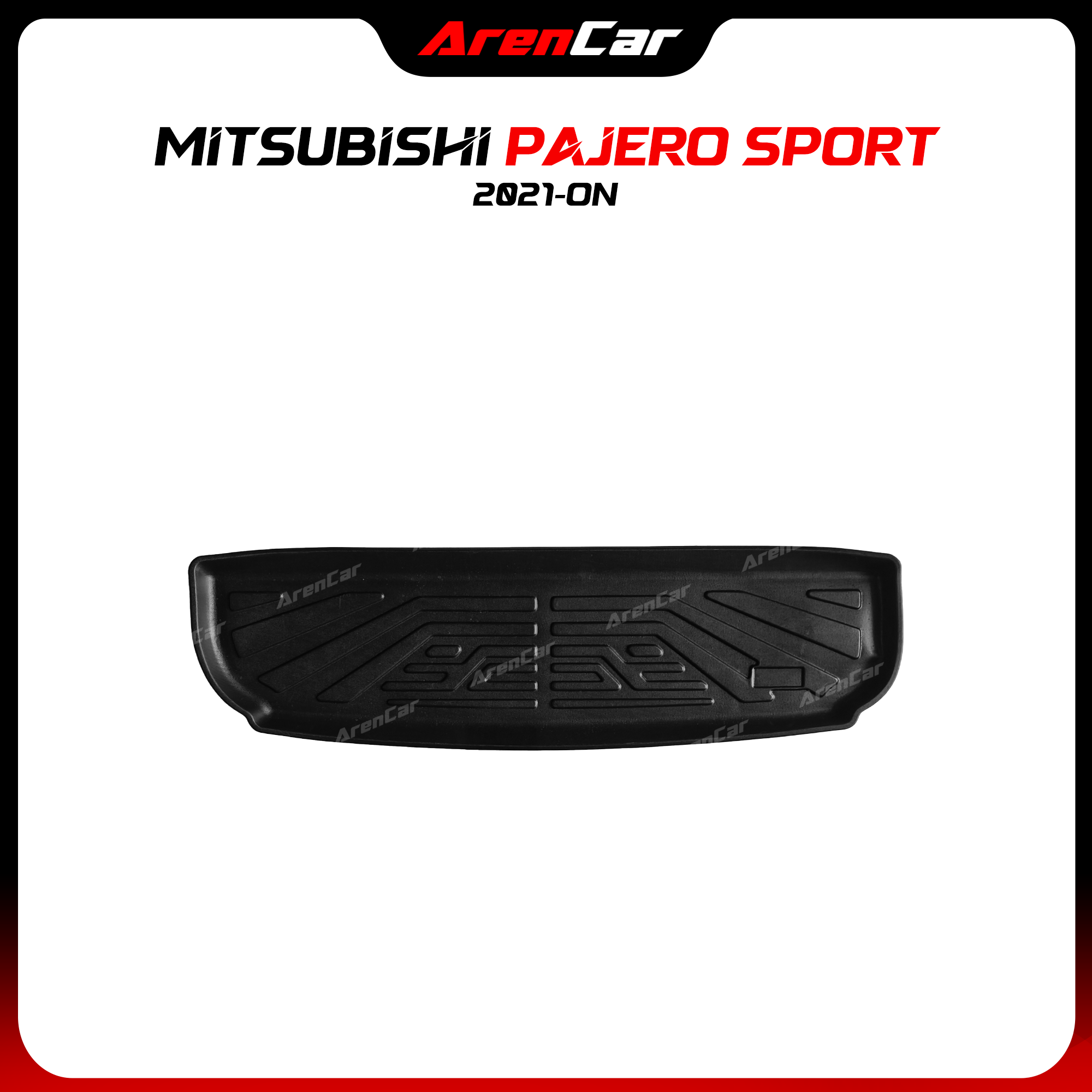Thảm lót cốp nhựa đúc TPE Mitsubishi Pajero Sport