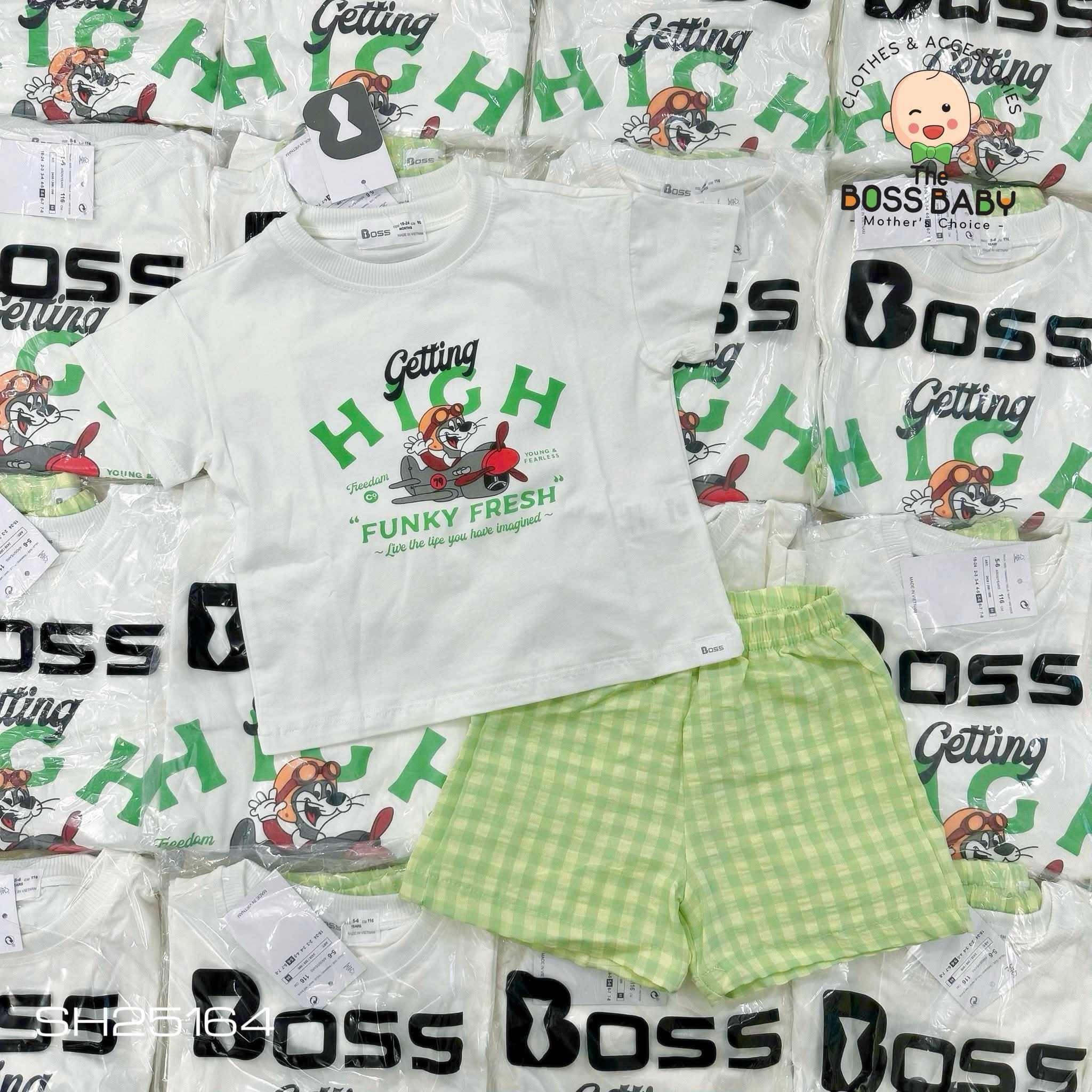 Set bộ đũi xốp kẻ caro xanh Getting High