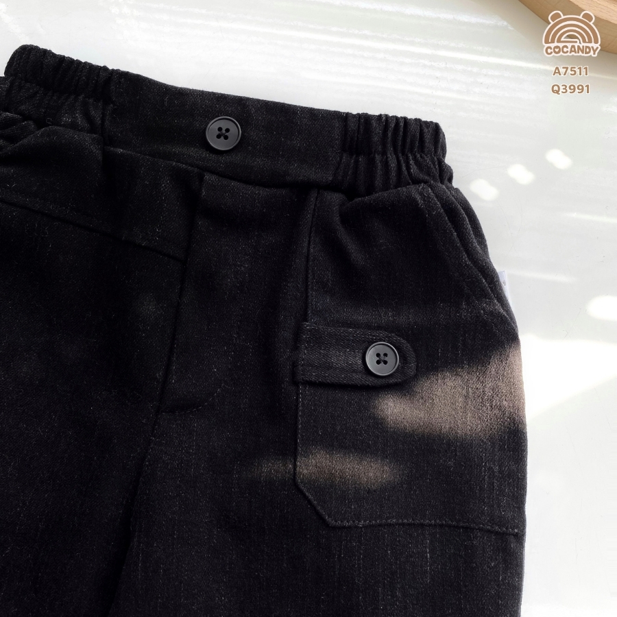 Quần dài jeans ĐEN cúc túi_thumbnail_4