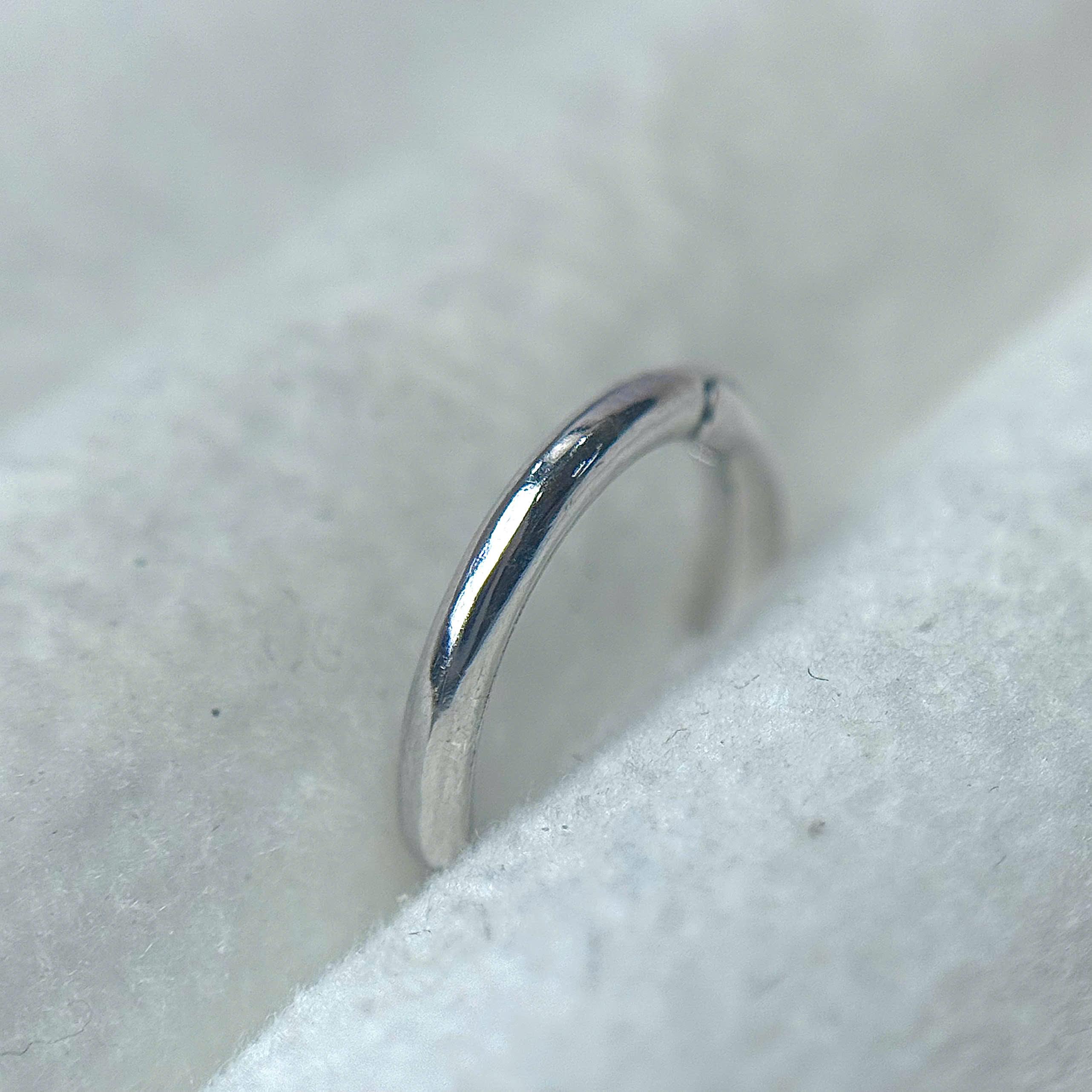 Khuyên vòng bạc xi kim size 10