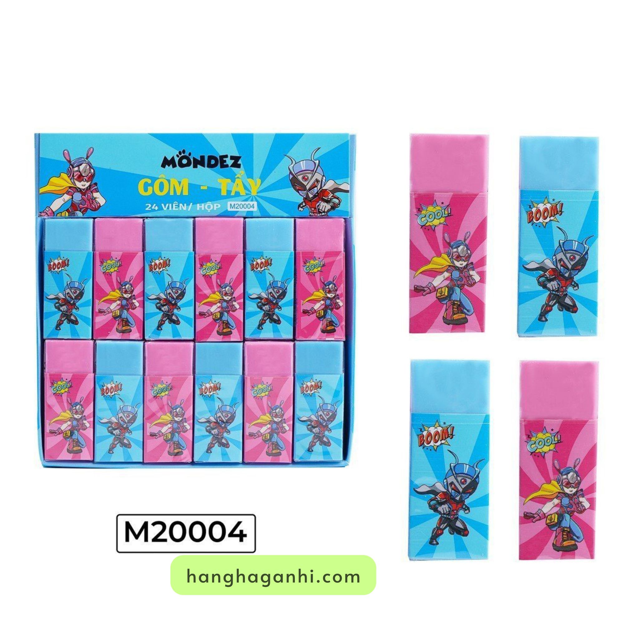 Combo 24 cục gôm tẩy Modez cho học sinh