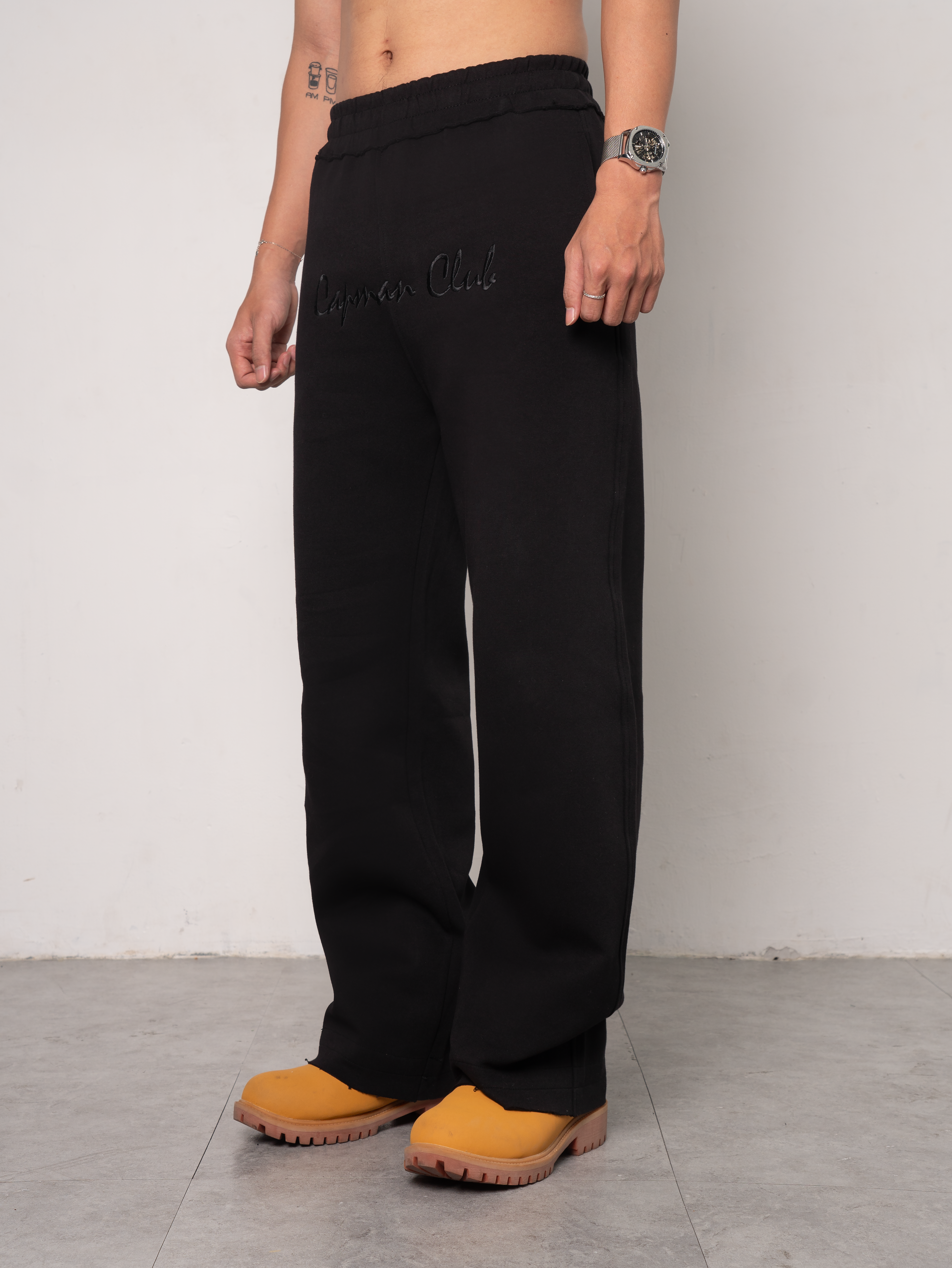 Quần nỉ 2 da BIRAY form ống suông, lưng thấp che khuyết điểm hack dáng phù hợp nam nữ_thumbnail_1