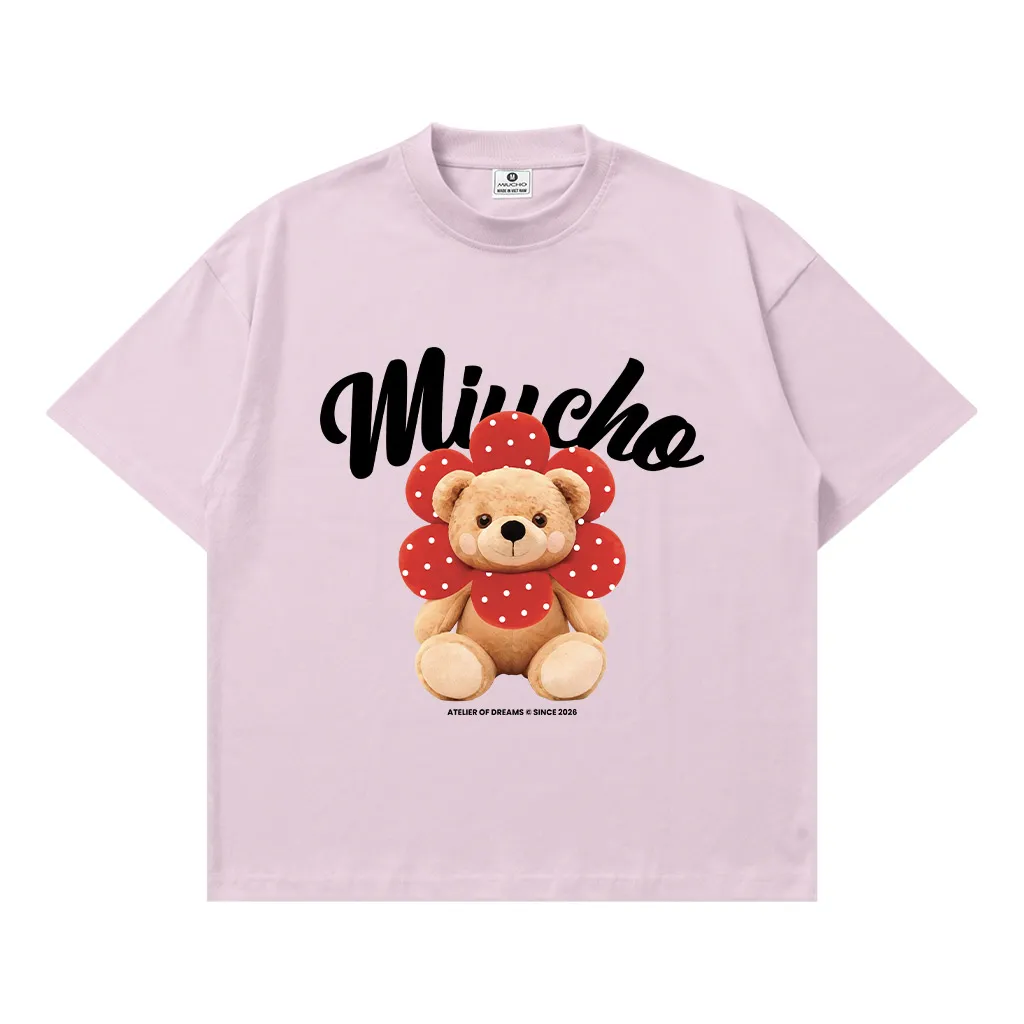 Áo thun nữ form boxy Tết 2026 Miucho vải dày dặn mềm mại tôn dáng hình gấu dễ thương 2948_thumbnail_15