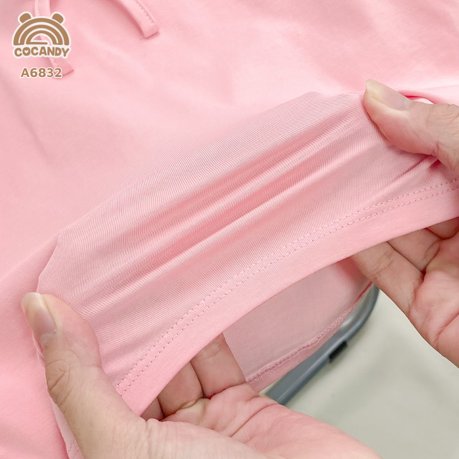 Áo cộc HỒNG tay bèo có nơ_thumbnail_4