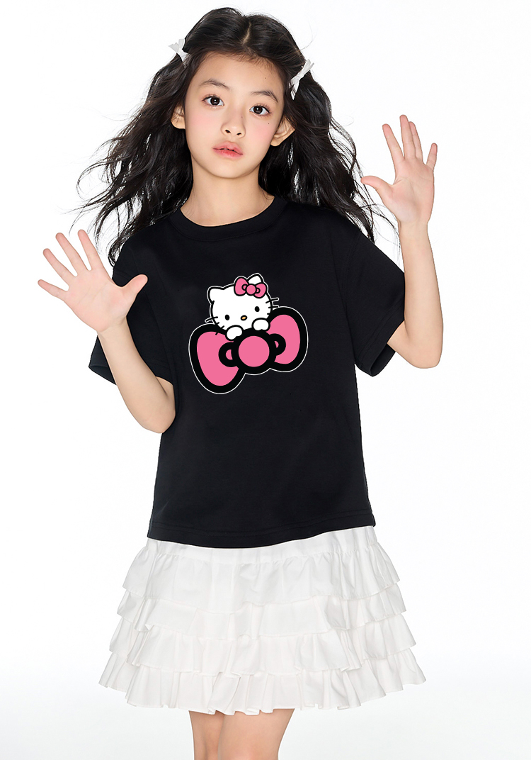 Áo thun bé gái form rộng dễ thương chất vải cotton thoáng mát AED1546 Miucho Kid in artwork_thumbnail_4