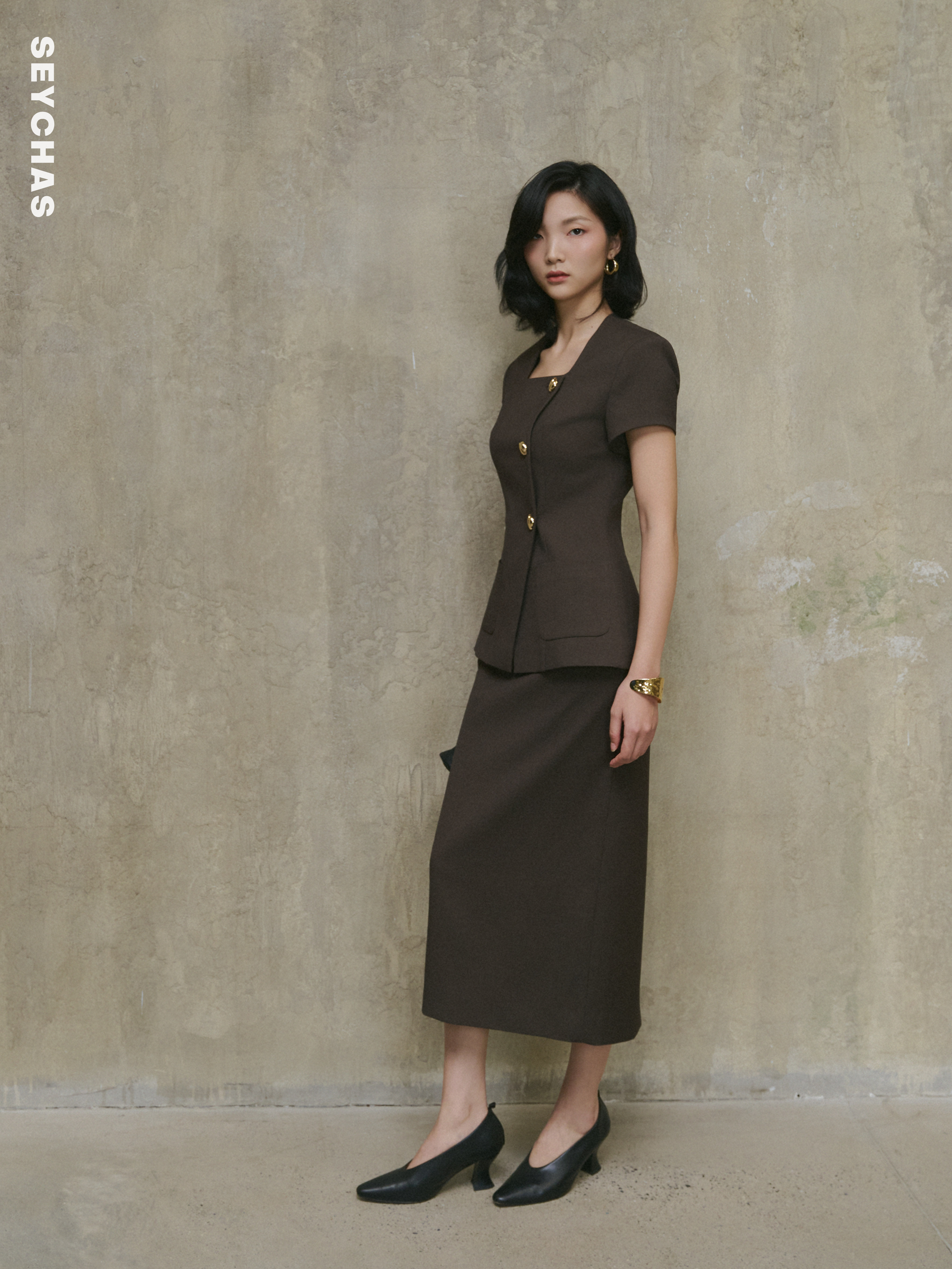 CLARA SKIRT - Dark brown_thumbnail_1