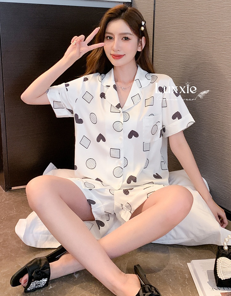 N111C Pijama lụa họa tiết hình học cộc đùi_thumbnail_5