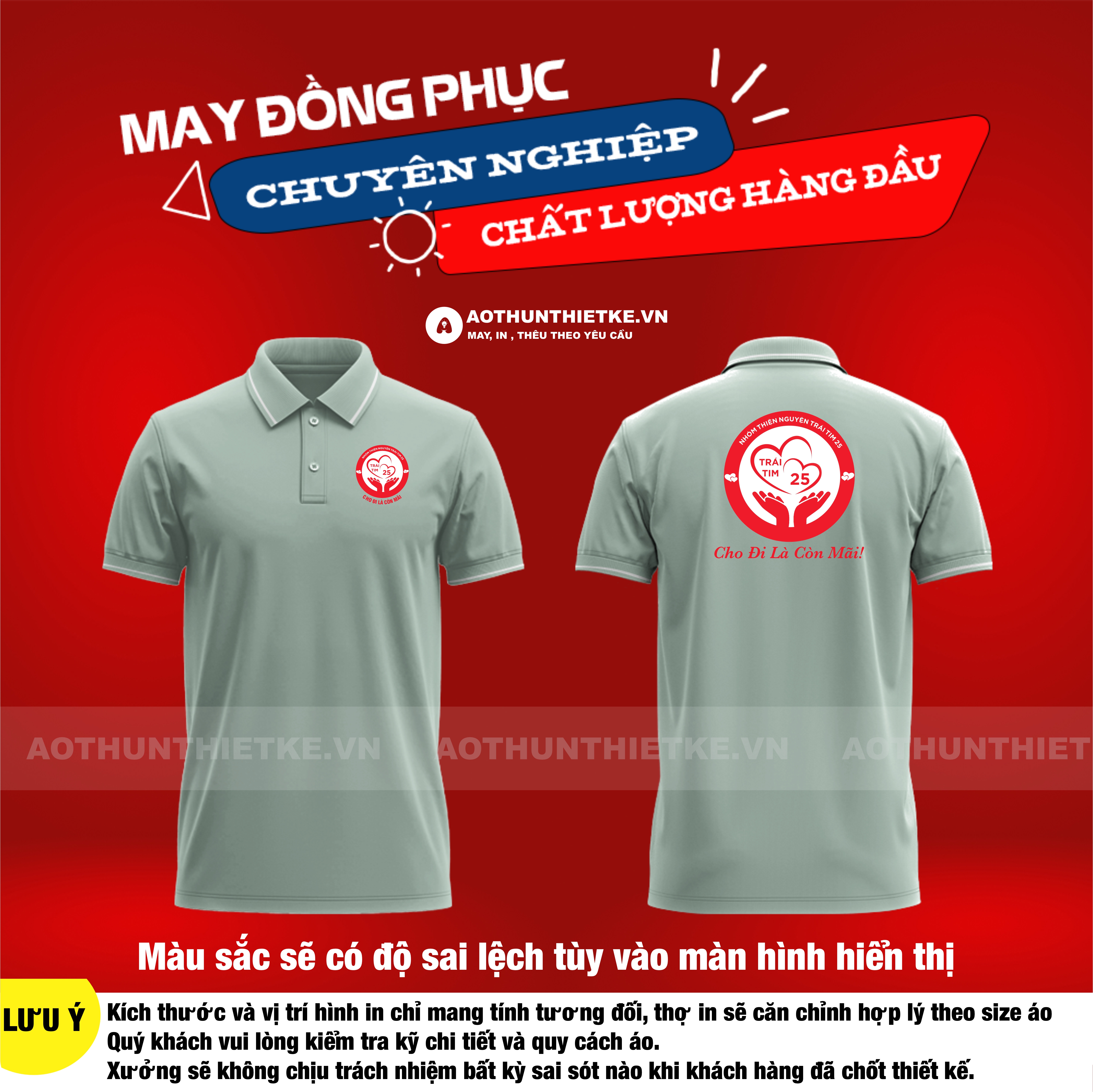 Áo Đồng Phục Nhóm Thiện Nguyện Trái Tim 25