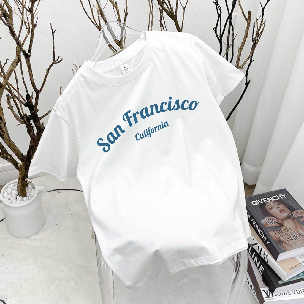 Áo thun nữ form vừa regular ARD540 Miucho Chic cotton cổ tròn in typography_thumbnail_6