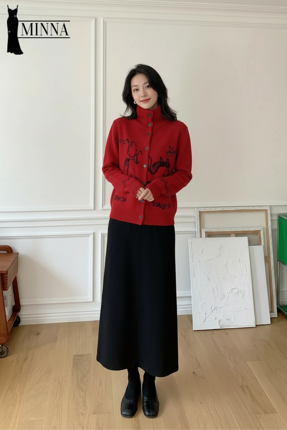 Artistic Knit Cardigan - MA051