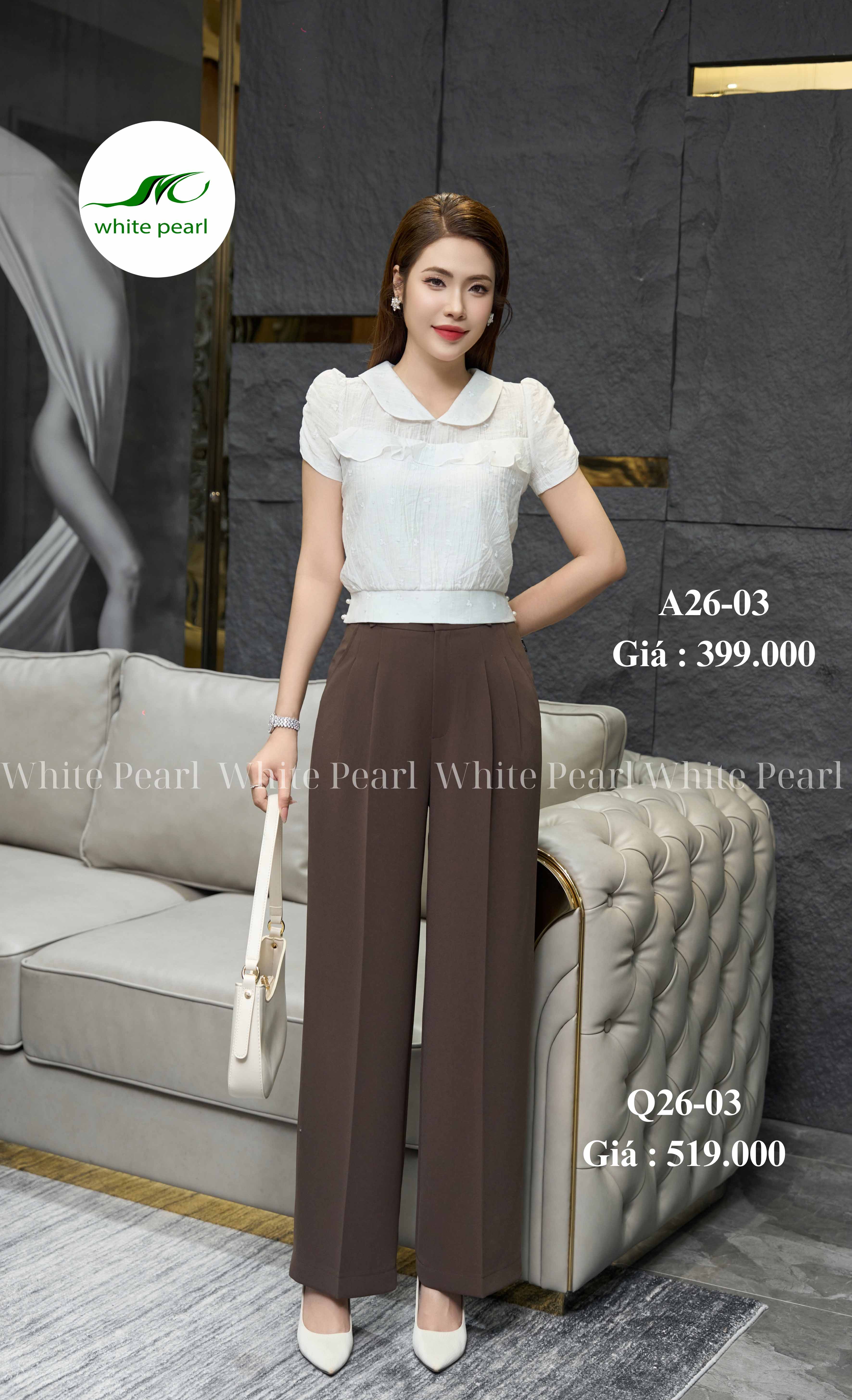 Áo bo bèo công chúa thời trang công sở White Pearl_thumbnail_0
