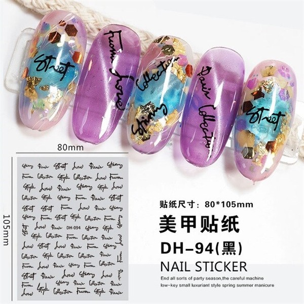 Sticker - Chữ - DH094 - Đen