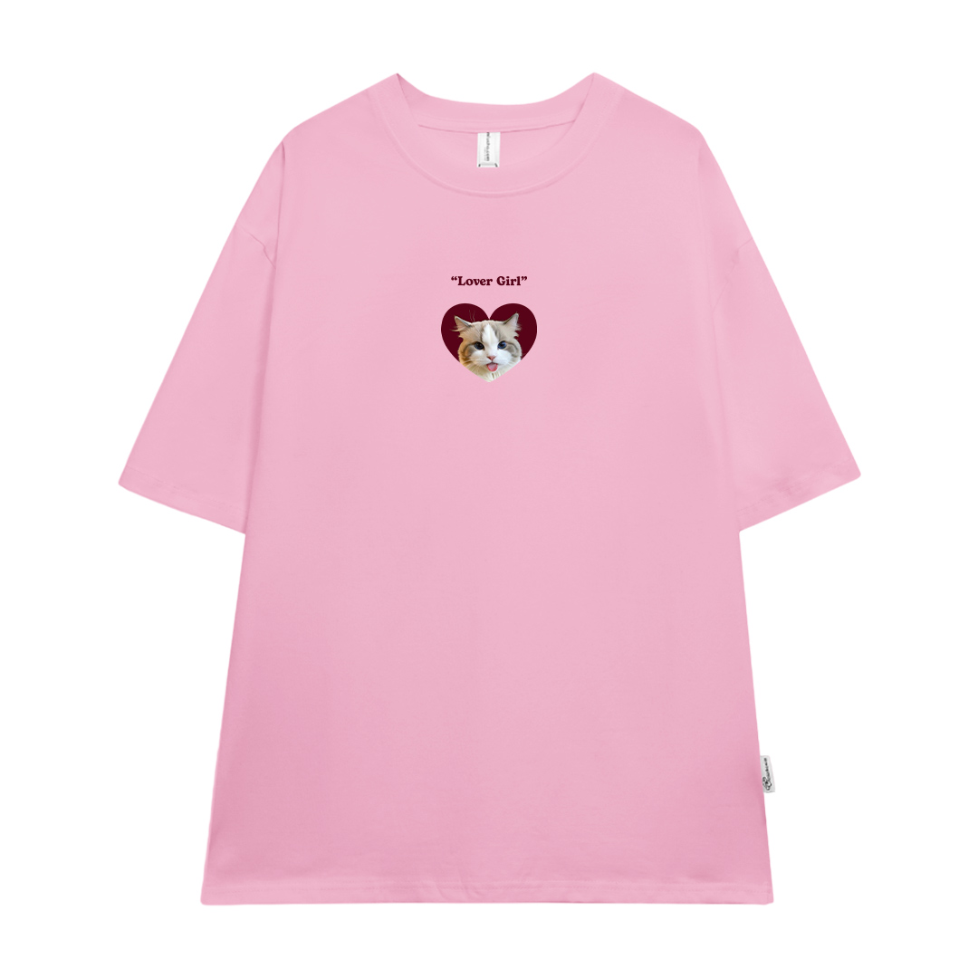 Áo thun cặp nam nữ LOVER form rộng 1956 Miucho cổ tròn vải 4c cotton 220gsm thoáng mát in mix_thumbnail_8